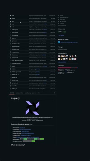 osquery - Monitor Your Server With SQL Queries 🔍 #shorts #coding #terminal