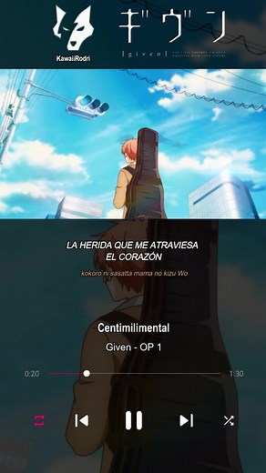 Given Anime Opening and Ending Edits | Kizuato by Centimillimental