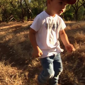 Little Milton is following in Big Milton's footsteps and helping at Coolibah Station! 🤠 it's still early days but it seems like he's destined to take over the cattle station 💪 | Untamed