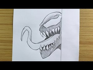 Easy to Draw | How to Draw Venom Step by Step | Easy Drawing Tutorial