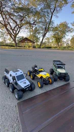 3 RC Monster Trucks Side-By-Side! Police Off-road vs Crawler 🚘🔥
