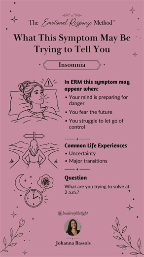 What this symptom may be telling you: Insomnia