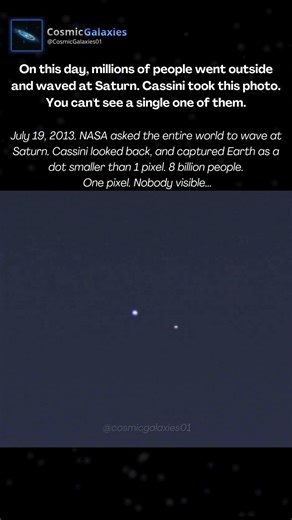 The Day Humanity Waved at Saturn — And Cassini Took This Photo