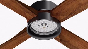 60 Inch Outdoor Smart Ceiling Fan with Lights, App/Alexa/Remote Control, High CFM Quiet Energy Efficient DC Motor, Modern Farmhouse Solid Wood Blades, Damp Rated for Covered Patio & Large Living Room