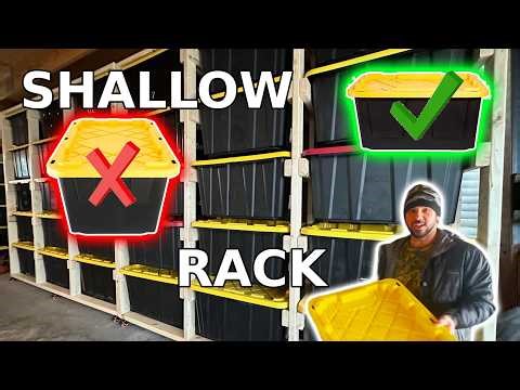 Build THIS Storage Tote Rack! Room for Car Door.