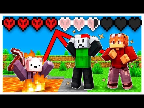 Minecraft Pero Compartimos La Misma BARRA de VIDA