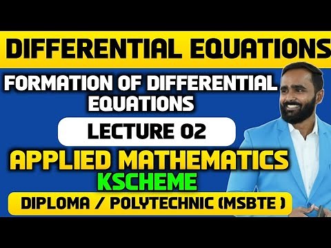 Differential Equation|Formation of Differential Equations|Diploma |Polytechnic|APPLIED MATHEMATICS