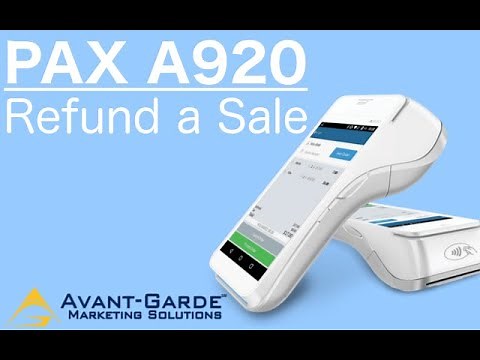PAX A920 How To Refund A Sale