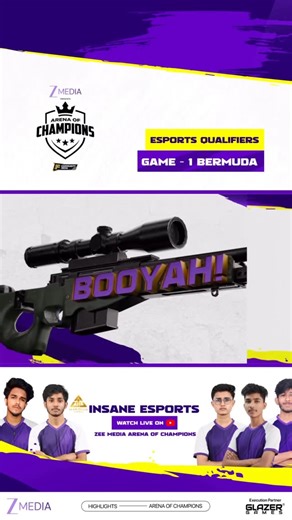 Zee Media - Arena of Champions on Instagram: "Team Insane takes the ultimate Booyah with a masterclass performance in Bermuda! 🏆🔥 [Team Insane, Booyah, Bermuda Map, Free Fire Esports, Zee Media Arena of Champions] #arenaofchampions #glazergames #teaminsane #Esports #booya"