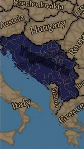 Yugoslav wars mapped