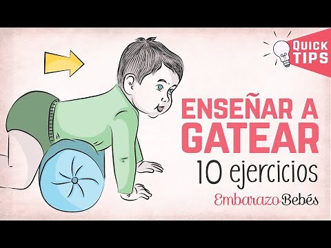 Cómo enseñar a #GATEAR AL BEBÉ - 10 EJERCICIOS 👶🏼👣