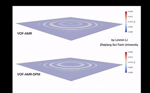 Bubble-free surface interaction simulated by multiscale VOF-DPM OpenFOAM solver