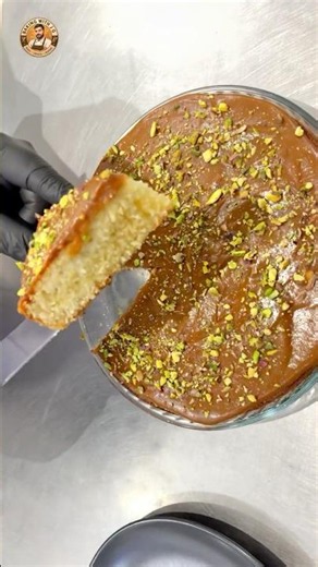 🔥 The Ultimate Caramel Basbousa Recipe 🤤 | Soft & Moist Arabic Dessert #Shorts #dessert