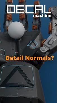 DECALmachine - Matching Detail Normals #b3d #blender3d #blendercommunity