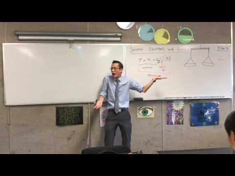 Solving Equations with Logic (1 of 2: Outline of Equation and solving for an unknown)