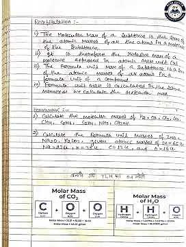 Class 9 Science Lesson Plan | Unit 3: Atoms and Molecules – Part 7 | Molecular Mass & Mole Concept