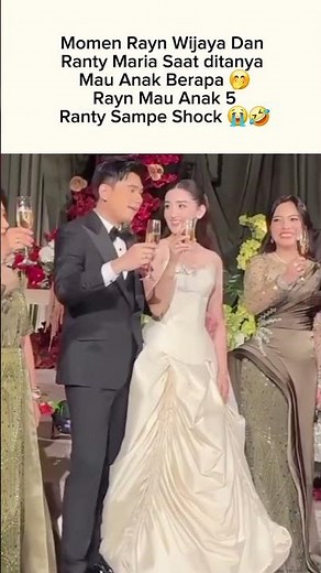 Rayn and Ranty's Moment When Asked How Many Children They Want 🤭😍 #rayn #rantymaria #shorts