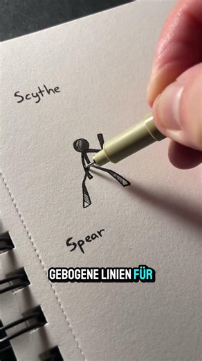 Strichmännchen Action zeichnen