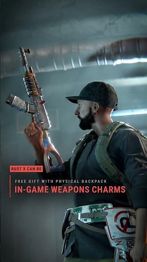 Each Rust x Can Be Large Backpack comes with a set of unique digital items. 🎒☢️🔫