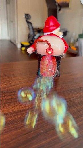 Farting Santa Bubble Blowing