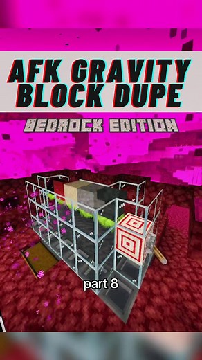 Minecraft 1.19.83 Redstone Gravity Block Duplication Tutorial