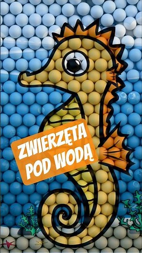 Zwierzęta pod wodą z piłek - konik morski
