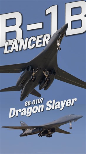 B-1B Lancer 86-0107 "Dragon Slayer" declared an inflight emergency for wings stuck at 20 degrees of sweep instead of the typical 15 degrees, when the wings are full forward. Flaps and slats were not available, combined with the partial sweep, which led to the aircraft landing much faster than normal. There were no other issues, other than some hot brakes, after landing. | Redhome Aviation