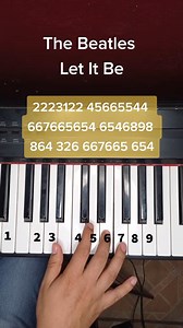 The Beatles Let It Be piano tutorial fácil #letitbe #thebeatles #pianotutorial #pianomusic #foryou #parati | Ponchopiano