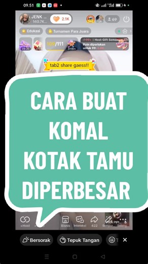 Cara Perbesar Kotak Tamu di Live TikTok