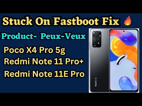 Redmi Note 11 Pro + 5g Stuck On Fastboot / how to fix redmi mobile stuck on fastboot mode