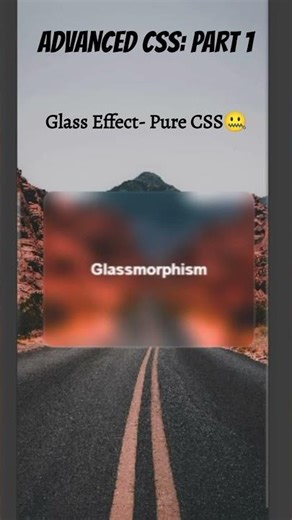 This Glass Animation is Pure CSS 🤯#advancedcss #glassmorphism #cssanimation #webdesign #webdesign