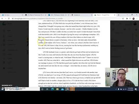 Reading of "Sweetness" by Toni Morrison