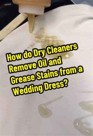 Removing Oil and Grease Stains from Wedding Dresses