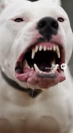 LOCKED IN 🔒🐺 Dogo Argentino Held Back by His Handler