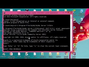 1. How To Open MySql Server Using Command Prompt || Mysql And Command Prompt Tutorial