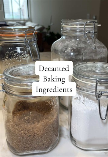 Decanting Baking Ingredients for an Organized Kitchen