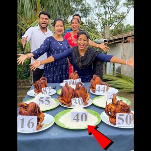 Numbers Guess Chicken Roast Game Funny Challenge With Family | Mousumi & Sonali Vlogs