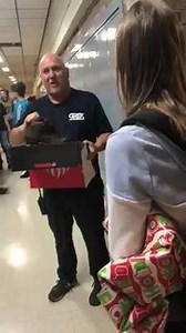 "You always go above and beyond for us." Watch the touching moment a group of students surprised their beloved high school custodian with new work boots for Christmas. (Video: Kenna Hermanson) More: http://bit.ly/2DwF7Wd | NBC News