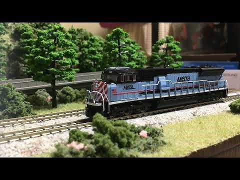 N scale Metra 500 SD70Mach