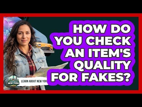 How Do You Check An Item's Quality For Fakes?