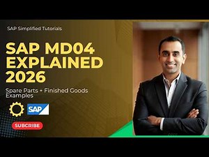 SAP MD04 Tutorial 2026 | Stock/Requirements List Explained with Spare Parts & Finished Good Examples