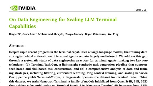 这才是工程师该看的论文：《On Data Engineering for Scaling LLM Terminal Capabilities》论文解读