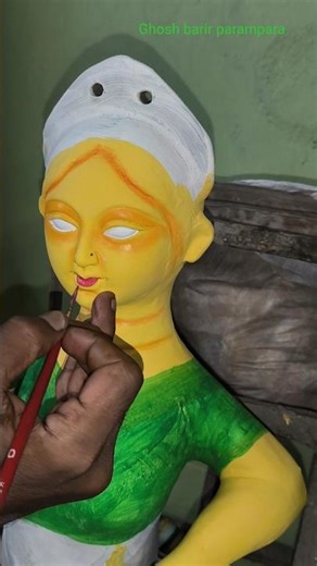 Durga idol making #durgamaa #minivlog #durgapuja #durgamaking #thakurtoiri