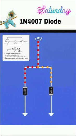 electronic video 1N4007 Diode#OhmsLaw #ElectricityExplained #PhysicsShorts #shorts #electronic