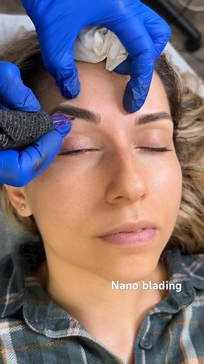 Nano blading #nanoblading #eyebrowshaping #microblading #nanobrows