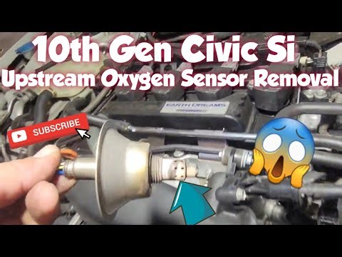 How to: Remove UPSTREAM Oxygen Sensor 10th Gen 2018 Honda Civic Si
