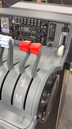 Flight Streamer on Instagram: "Saw these new flight sim prototypes from @meridiangmt at FlightSimExpo 2025 and… they look really promising! What do you think? Would you add these to your sim setup when they’re out? Let me know in the comments - I’m curious how the community feels about this one. #flightsimulator #fsexpo2025 #aviation #flightgear #simrig"