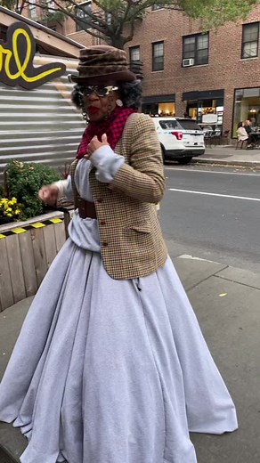 Energetic Vintage Dance Performance in Urban Setting