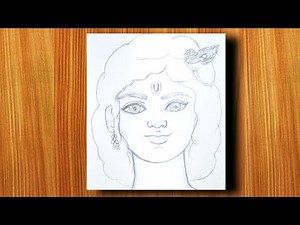 Beautiful Kanha Ji Drawing | Easy Krishna Sketch for Beginners | Shri Krishna Art Tutorial 🎨🦚"