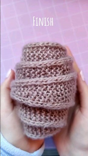 Start to finish of the Sophie scarf by petit knit. It now looks like a croissant 🥐